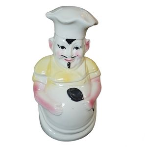 Vintage American Bisque French Chef Cookie Jar 11½" Tall. Excellent condition